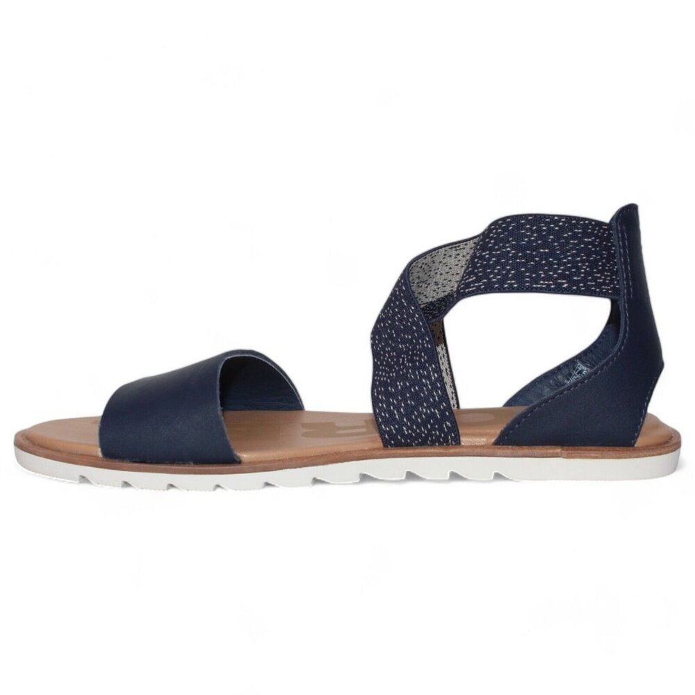 SOREL Women's Ella II Leather Sandals, Nocturnal Blue Multiple Size US 6.5 NEW - Picture 4 of 12
